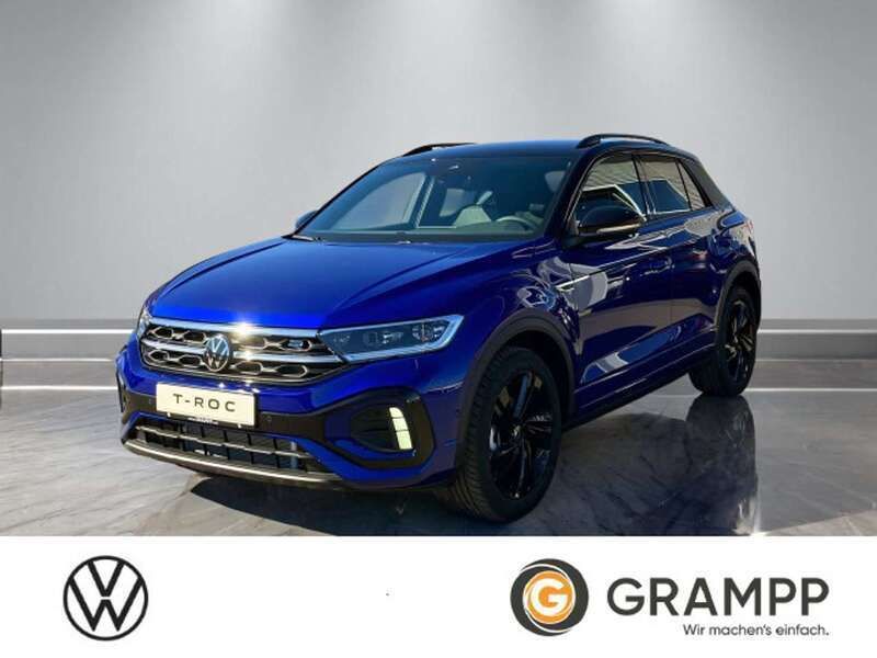 Lapiz blue metallic / schwarz Neu 2025 VW T-Roc R-line SUV | 41.450 € - Bild 1/4