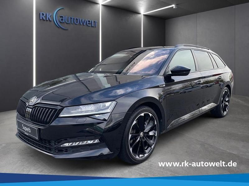 Cerna magic/black magic Gebraucht 2022 Skoda Superb SportLine Kombi | 32.980 € (Fairer Preis) - Bild 1/4