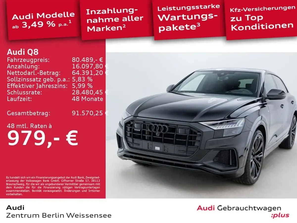 Gebraucht Audi Q8 Competition 381 PS (280 kW) 2023 Schwarz SUV