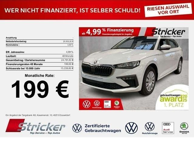 Moonweiss metallic (metallic) Gebraucht 2024 Skoda Scala Essence Kleinwagen | 20.949 € (Fairer Preis) - Bild 1/4