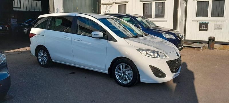 Gebraucht Mazda 5 Center-Line 150 PS (110 kW) 2014 Weiß Van / Kleinbus