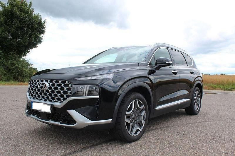 Schwarz Gebraucht 2021 Hyundai Santa Fe Prime SUV | 18.445 € (Superpreis) - Bild 1/4