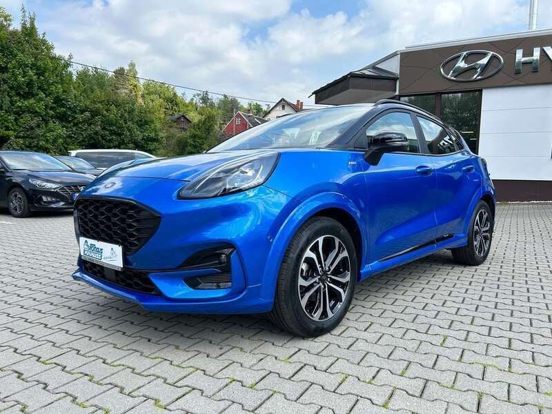 Dynamicblau metallic Gebraucht 2021 Ford Puma ST-Line SUV | 19.995 € (Guter Preis) - Bild 1/4