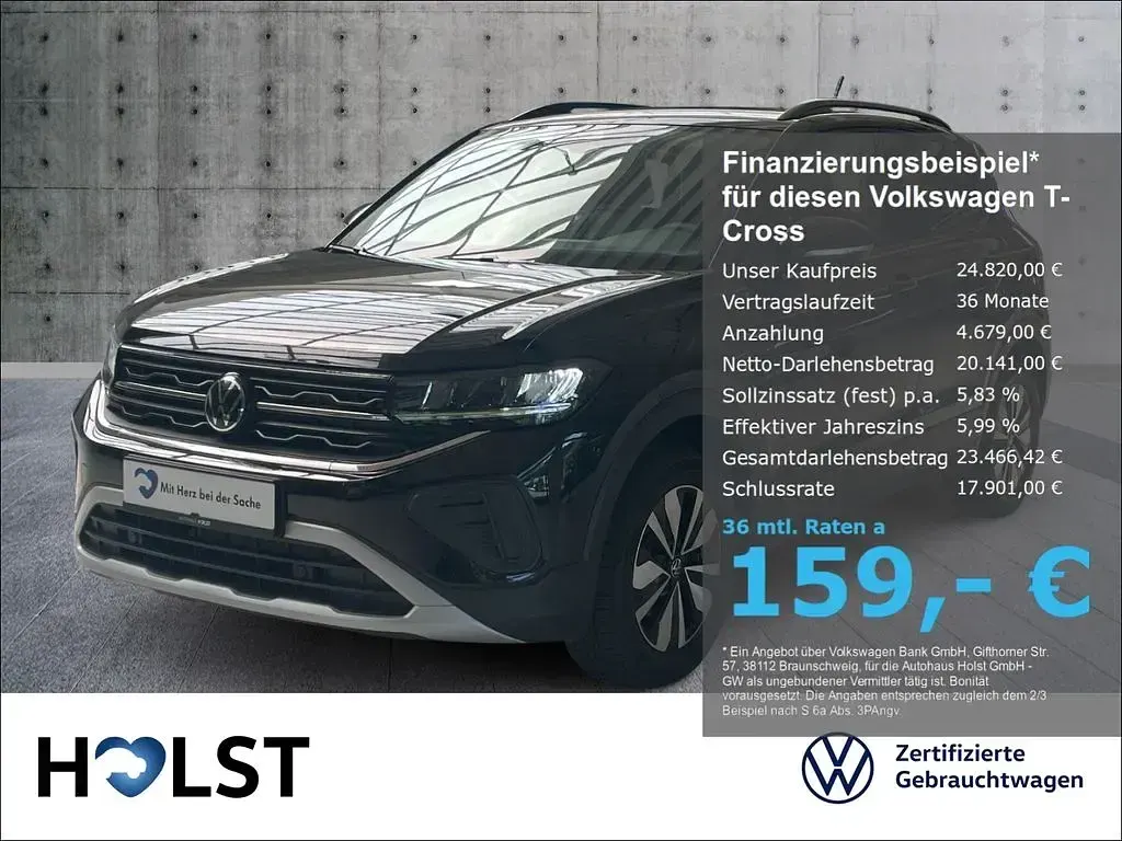 Gebraucht VW T-Cross Goal 95 PS (69 kW) 2025 SUV