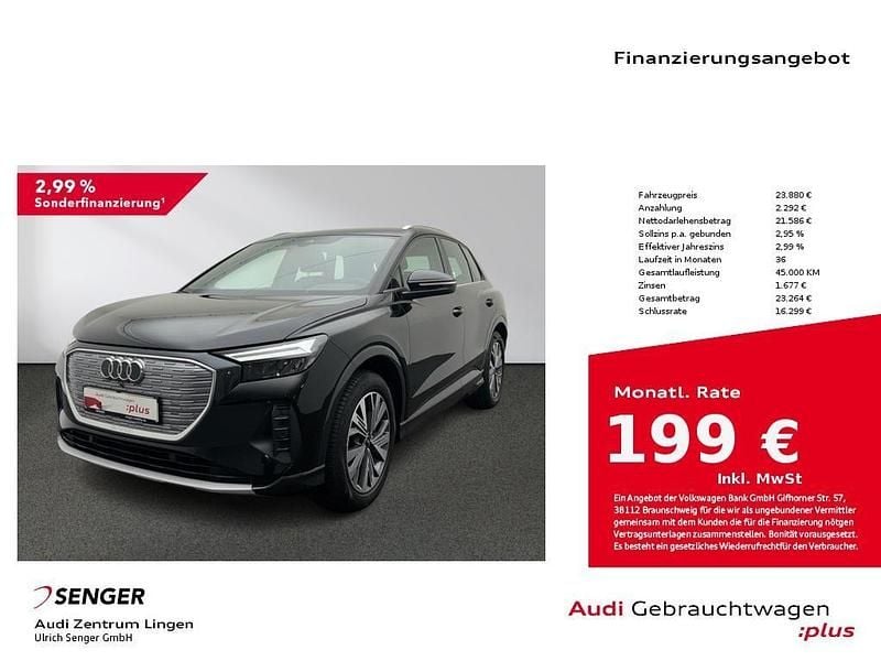Gebraucht Audi Q4 e-tron Advanced 150 kW (204 PS) 2022 Mythosschwarz metallic SUV