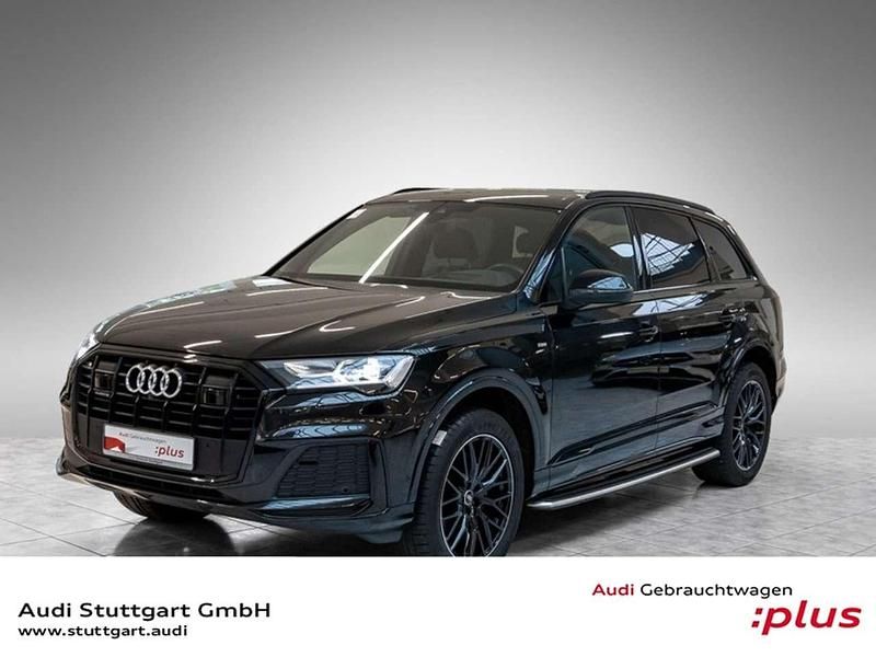 Mythosschwarz metallic Gebraucht 2022 Audi Q7 S-Line SUV | 61.920 € (Guter Preis) - Bild 1/4