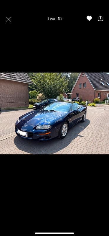 Blau Gebraucht 2001 Chevrolet Camaro Cabrio | 9.900 € (Fairer Preis) - Bild 1/4