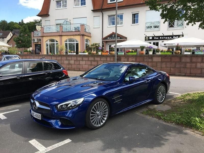 Gebraucht Mercedes SL500 455 PS (334 kW) 2016 Blau Cabrio
