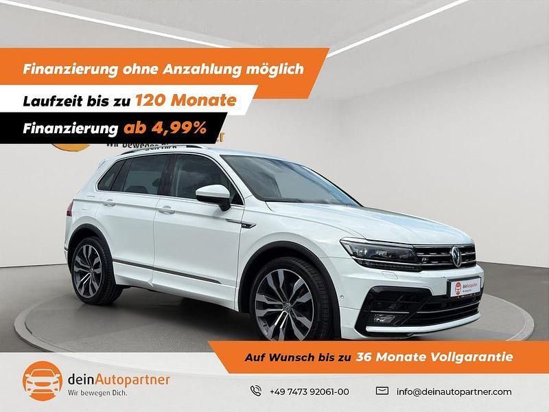 Pure white Gebraucht 2019 VW Tiguan R-line SUV | 23.900 € (Superpreis) - Bild 1/4