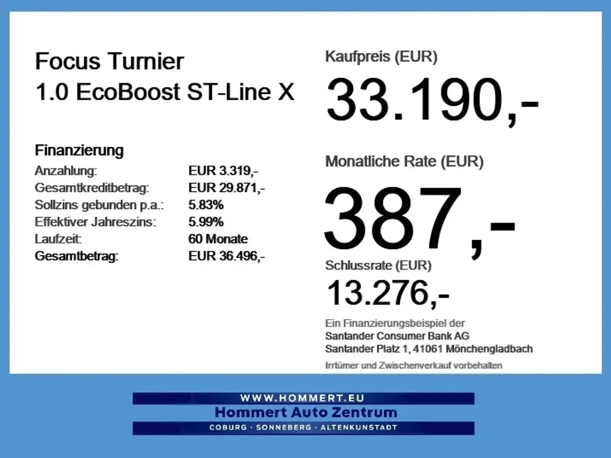 Nowe Ford Focus ST-Line X 155 KM (114 kW) 2026 Czerwony Kombi