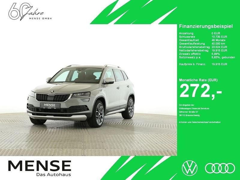 Steelgrau Gebraucht 2021 Skoda Karoq Scout 4x4 SUV | 19.915 € - Bild 1/4