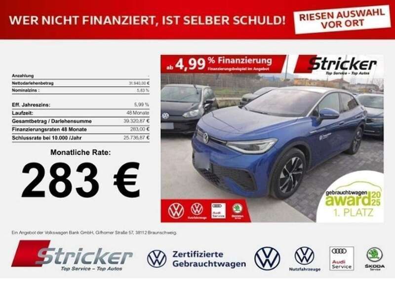 Blue dusk metallic Gebraucht 2023 VW ID.5 Pro Performance SUV | 31.940 € (Superpreis) - Bild 1/3