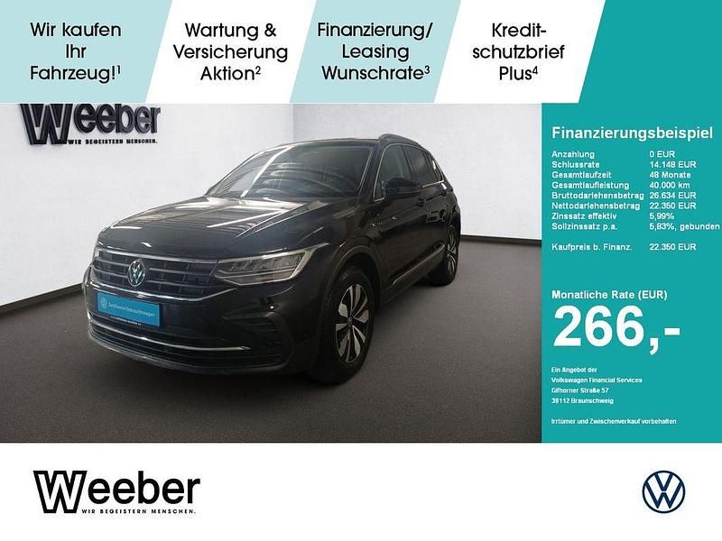 Gebraucht VW Tiguan Move 150 PS (110 kW) 2023 Deep black perleffekt (metallic) SUV