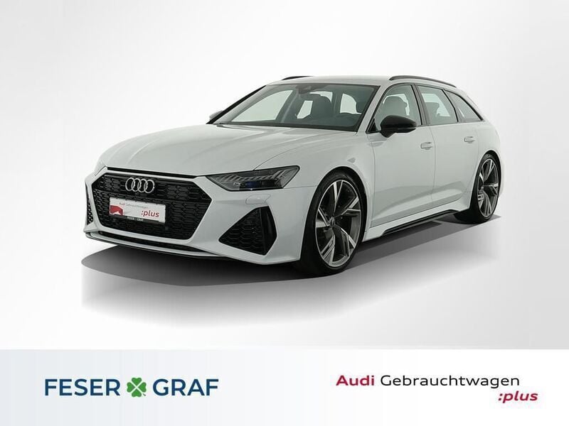 Gletscherweiß metallic Gebraucht 2022 Audi RS6 Ambiente Kombi | 88.746 € (Guter Preis) - Bild 1/4