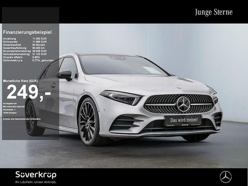 Silber iridiumsilber (metallic) Gebraucht 2022 Mercedes A220 AMG Limousine | 32.122 € (Fairer Preis) - Bild 1/2