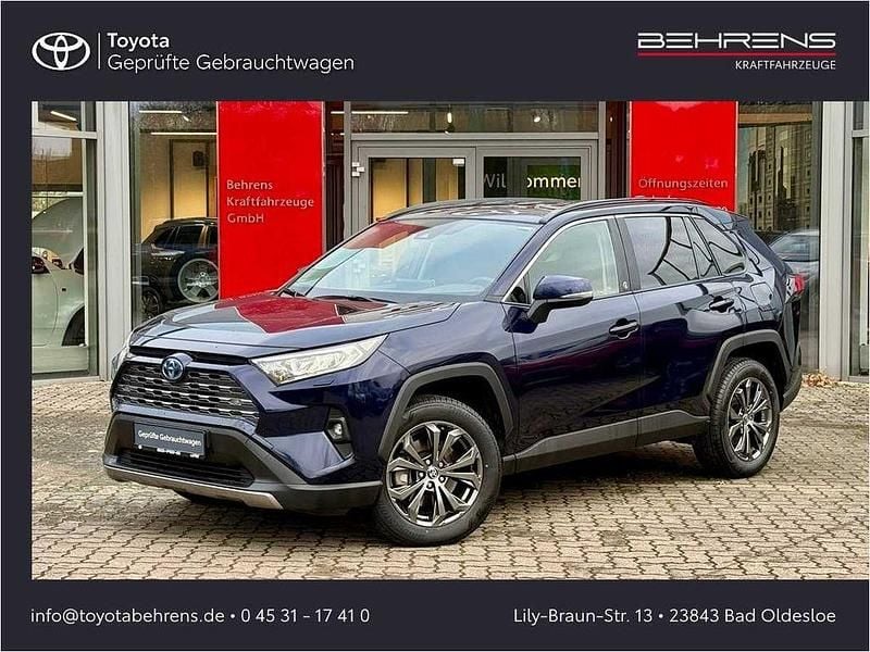 Blau Gebraucht 2022 Toyota RAV4 Hybrid Team SUV | 32.970 € (Superpreis) - Bild 1/4