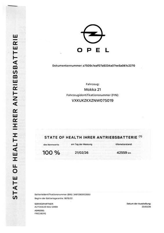 Gebraucht Opel Mokka-e Edition 100 kW (136 PS) 2022 Voltaik blau SUV