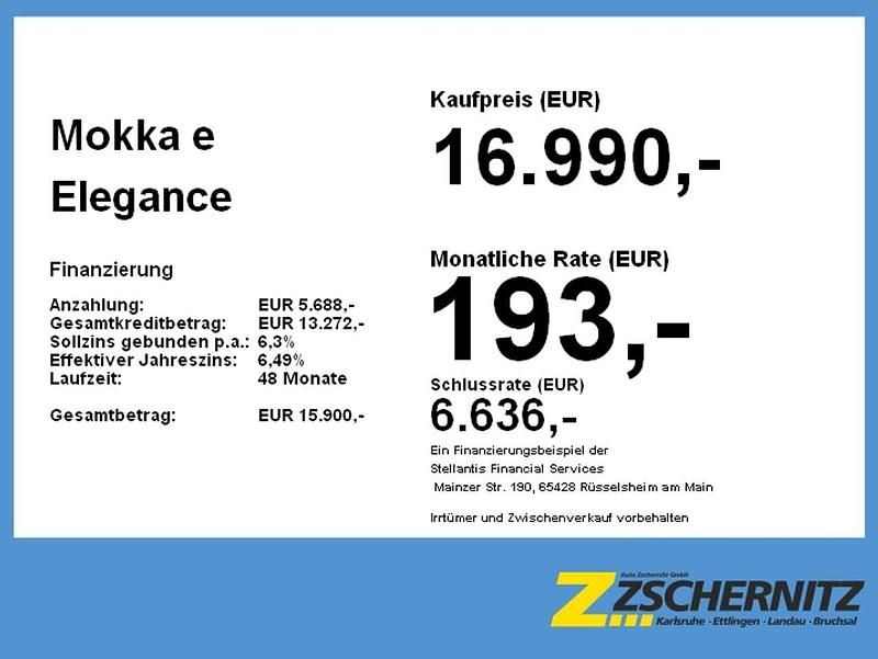 Gebraucht Opel Mokka-e Elegance 100 kW (136 PS) 2021 Matcha green/ikone gruen SUV