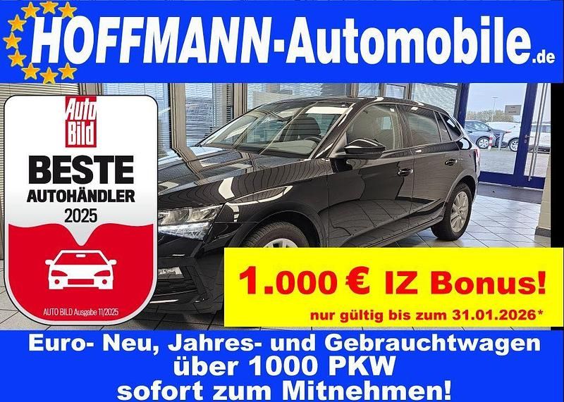 Blackmagicperleff. (metallic) Gebraucht 2021 Skoda Scala Ambition Kleinwagen | 16.400 € (Fairer Preis) - Bild 1/4