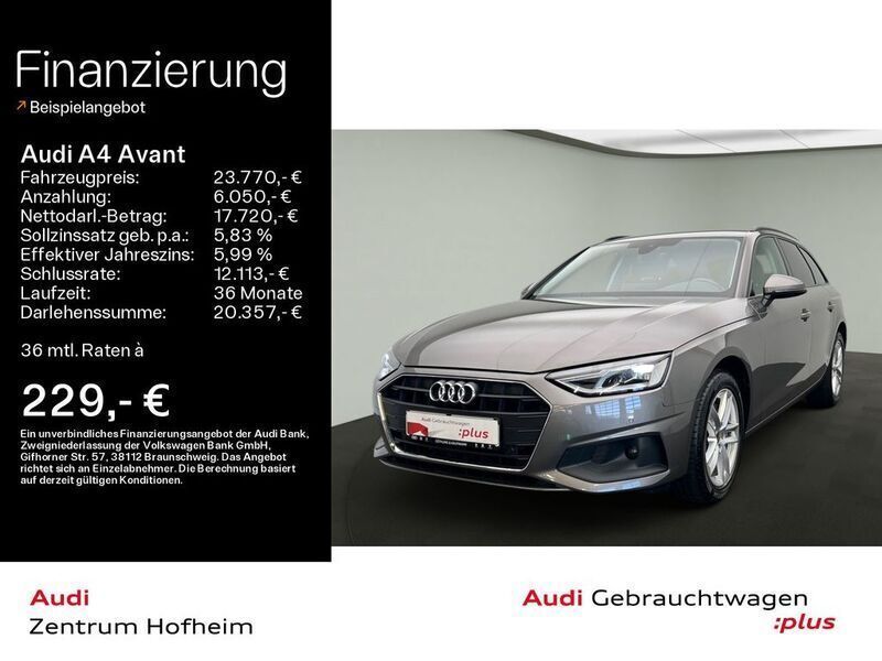 Grau Gebraucht 2022 Audi A4 Sport Kombi | 24.480 € (Fairer Preis) - Bild 1/4