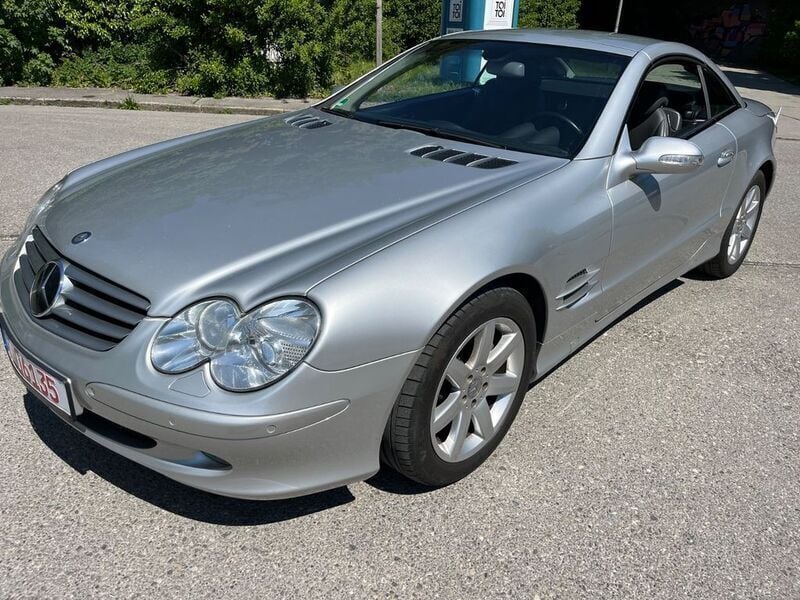 Silber Gebraucht 2002 Mercedes SL500 Cabrio | 10.999 € - Bild 1/4