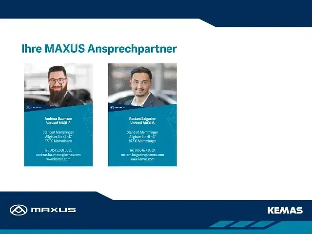 Gebraucht Maxus eDeliver 3 2023 Weiss Van