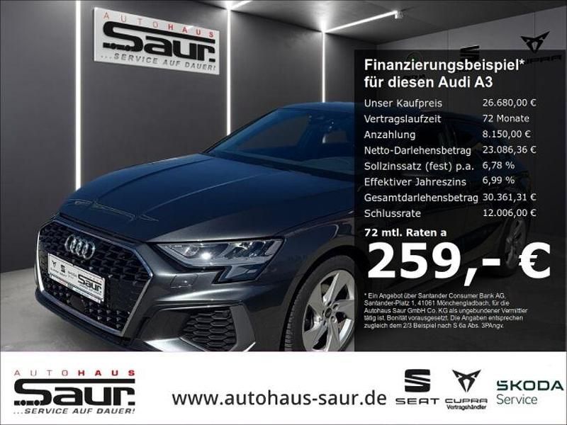 Gebraucht Audi A3 S-Line 110 PS (80 kW) 2024 Grau Limousine