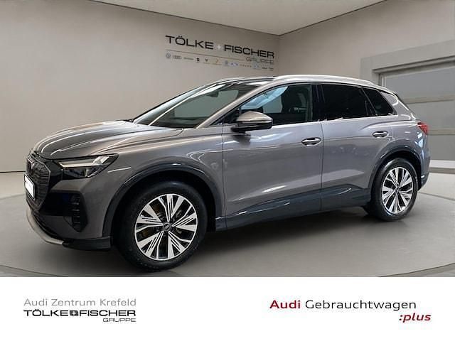 Taifungrau metallic Gebraucht 2022 Audi Q4 e-tron Basis SUV | 27.979 € (Etwas zu teuer) - Bild 1/4