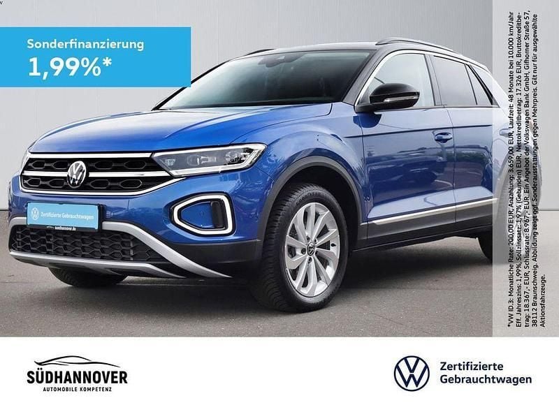 Blau Gebraucht 2024 VW T-Roc Style SUV | 32.498 € (Fairer Preis) - Bild 1/4