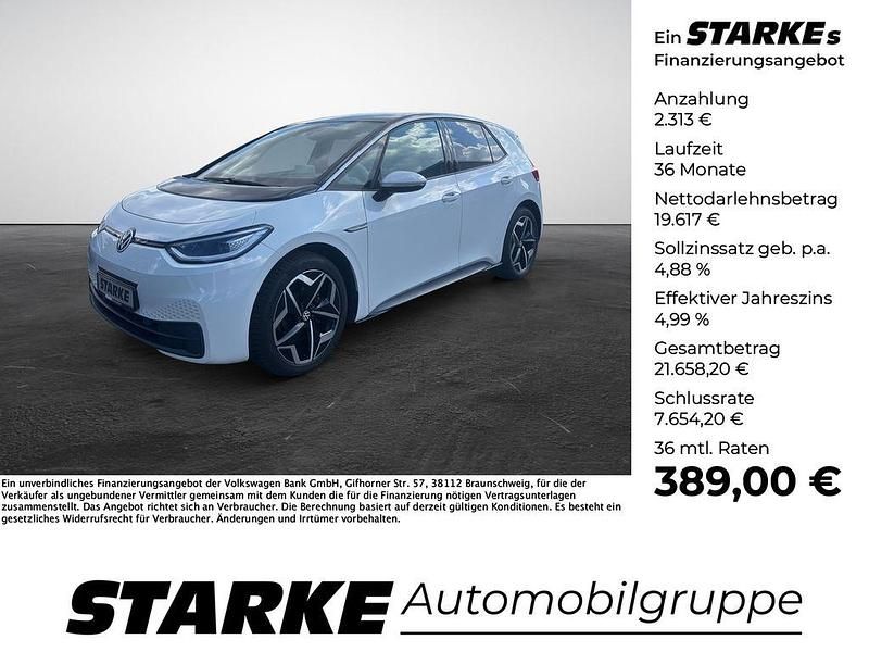 Weiß Gebraucht 2021 VW ID.3 Pro Performance Kleinwagen | 21.930 € (Etwas zu teuer) - Bild 1/4