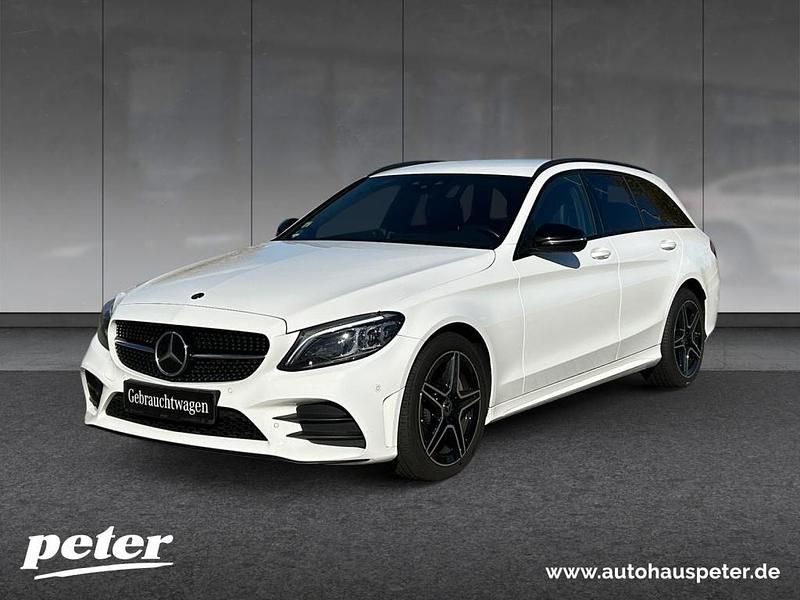 Unilack polarweiß Gebraucht 2021 Mercedes C300 AMG Kombi | 24.890 € (Fairer Preis) - Bild 1/4