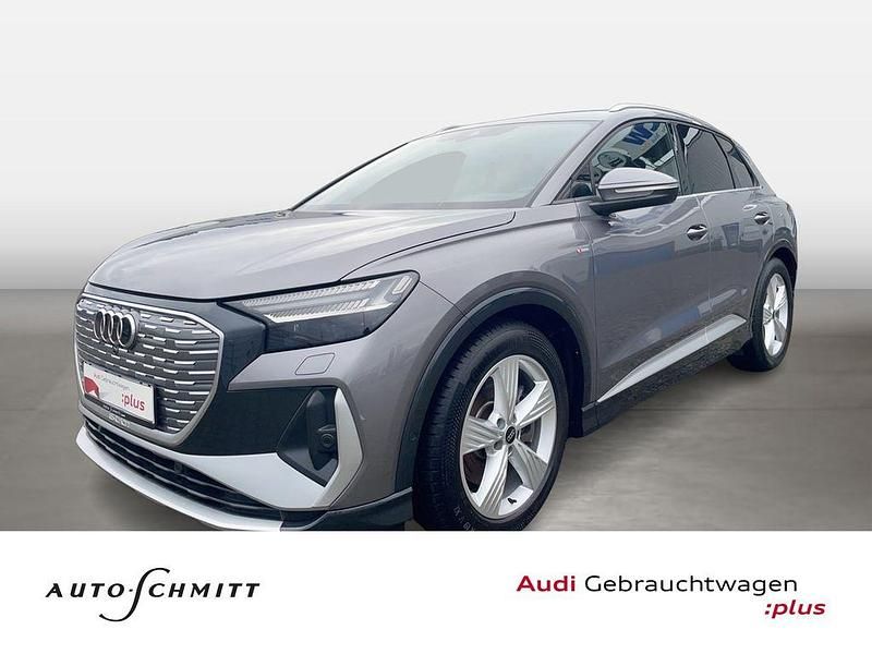 Grau Gebraucht 2022 Audi Q4 e-tron Sport SUV | 30.990 € (Guter Preis) - Bild 1/4