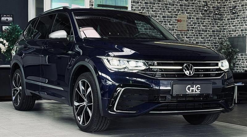 Atlantic blue Gebraucht 2022 VW Tiguan Allspace R-line SUV | 38.190 € (Teuer) - Bild 1/4