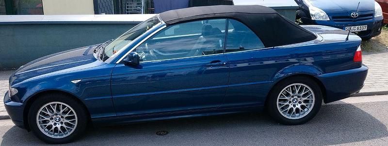 Blau Gebraucht 2003 BMW 320 Cabriolet Cabrio | 10.800 € (Etwas zu teuer) - Bild 1/3