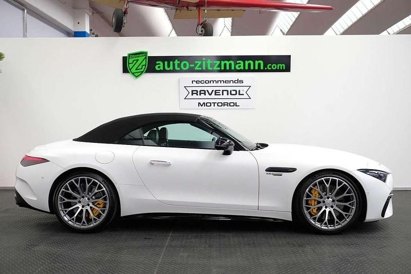 Gebraucht Mercedes SL63 AMG AMG 585 PS (430 kW) 2022 Designo opalithweiss Cabrio