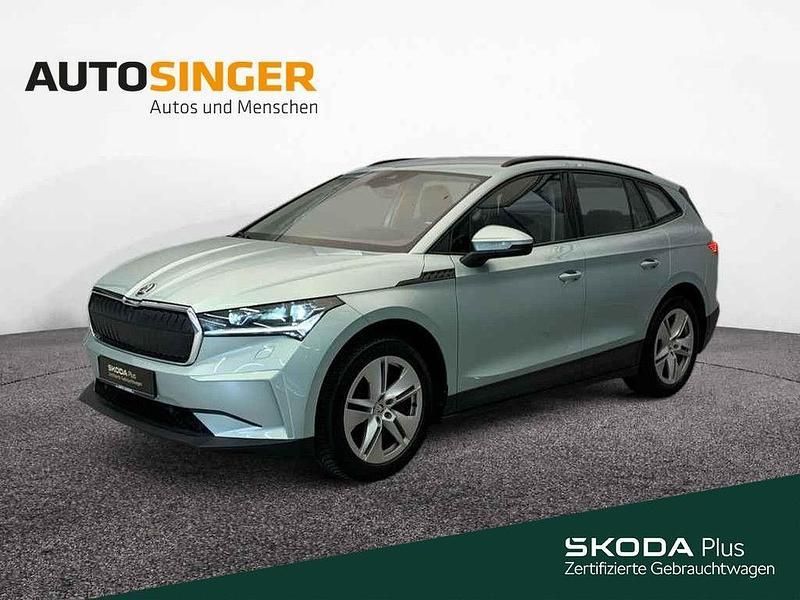 Arctic silber metallic Gebraucht 2021 Skoda Enyaq iV SUV | 24.860 € (Teuer) - Bild 1/4