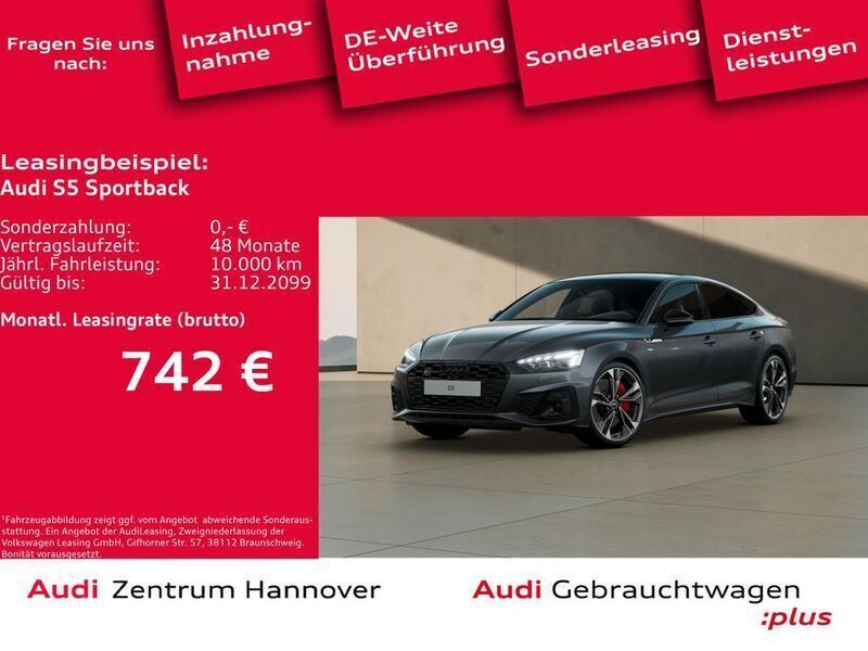 Daytonagrau perleffekt Gebraucht 2023 Audi S5 Sportback Ambiente Kleinwagen | 56.990 € (Fairer Preis) - Bild 1/4