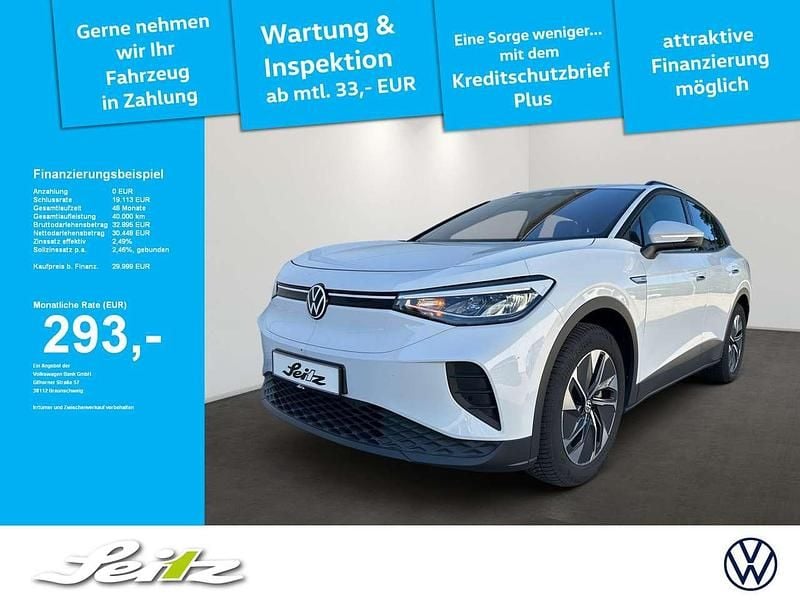 Weiß Gebraucht 2022 VW ID.4 Pro Performance SUV | 27.948 € (Superpreis) - Bild 1/3