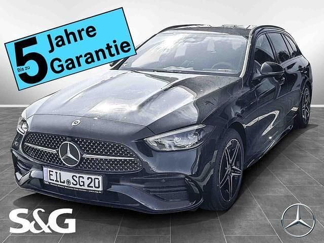 Metalliclack obsidianschwarz Gebraucht 2024 Mercedes C200 AMG Kombi | 42.199 € (Etwas zu teuer) - Bild 1/4