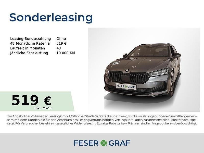 Grau (graphitegrau) Neu 2025 Skoda Superb SportLine Kombi | 57.390 € (Teuer) - Bild 1/4