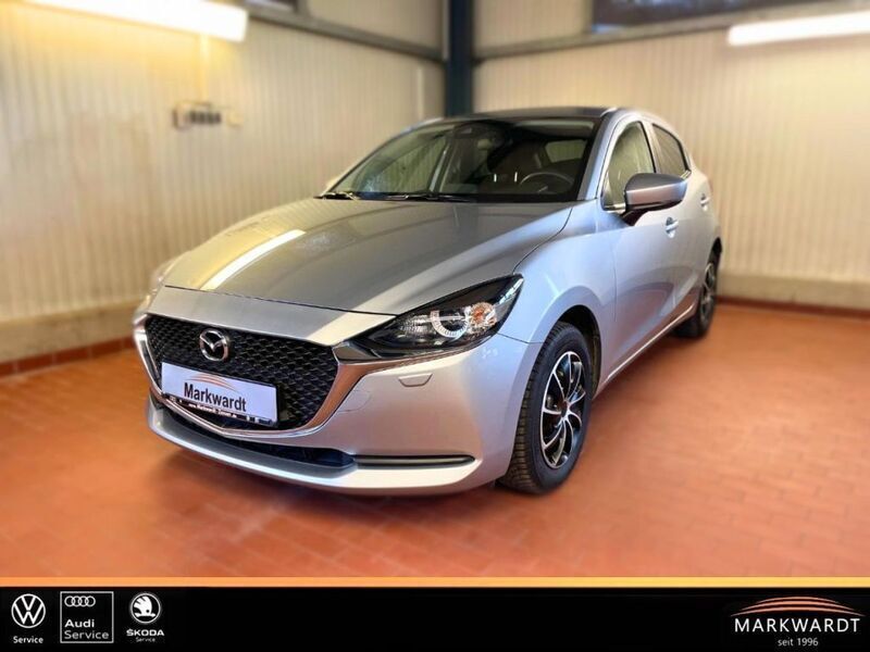Sonic silver (metallic) Gebraucht 2021 Mazda 2 Kizoku Limousine | 15.949 € (Fairer Preis) - Bild 1/4