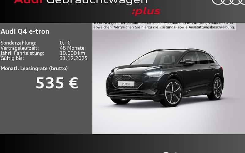 Schwarz Gebraucht 2025 Audi Q4 e-tron Ambiente SUV | 52.380 € - Bild 1/4