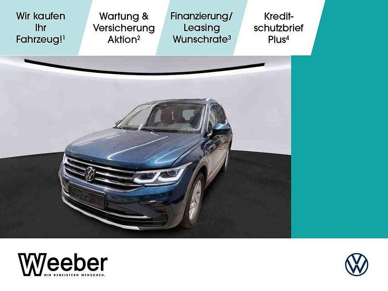 Blau Gebraucht 2022 VW Tiguan Elegance SUV | 33.590 € (Fairer Preis) - Bild 1/4