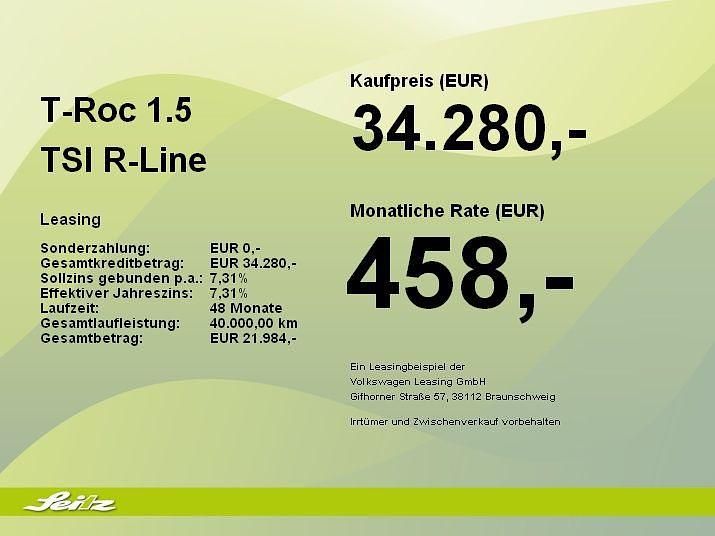 Weiß Gebraucht 2025 VW T-Roc R-line SUV | 34.280 € (Fairer Preis) - Bild 1/1