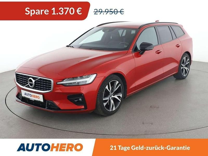 Fusion red Gebraucht 2019 Volvo V60 R-Design Kombi | 28.580 € (Fairer Preis) - Bild 1/3