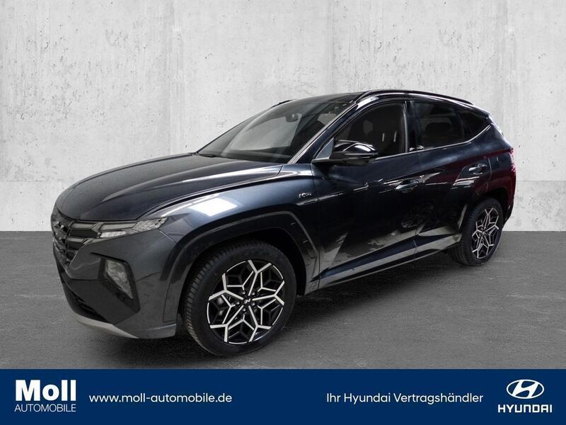 Dark knight / abyss black / mi Gebraucht 2024 Hyundai Tucson N Line SUV | 37.890 € (Fairer Preis) - Bild 1/4
