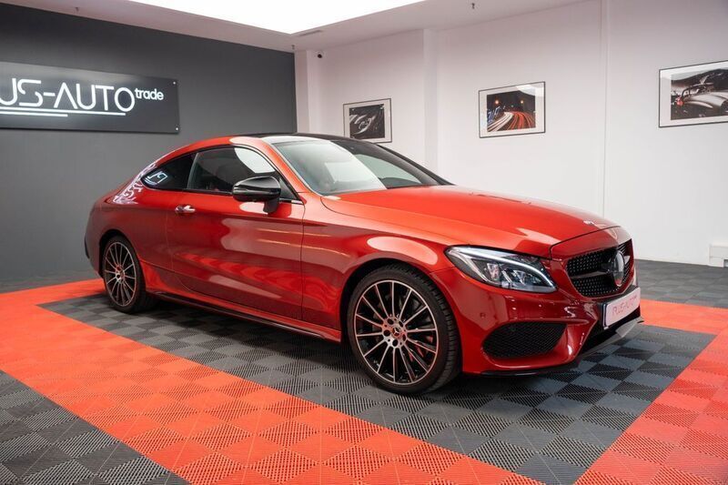 Rot Gebraucht 2018 Mercedes C300 Coupé | 29.949 € (Guter Preis) - Bild 1/4
