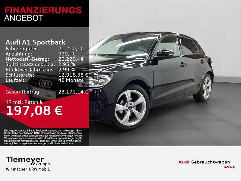 Schwarz Gebraucht 2024 Audi A1 Sportback Advanced Kleinwagen | 21.210 € (Guter Preis) - Bild 1/4