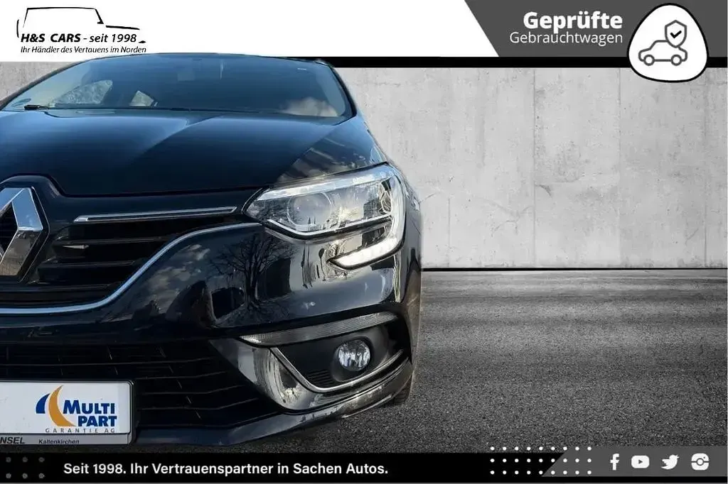 Gebraucht Renault Mégane 132 PS (97 kW) 2017 Schwarz Limousine