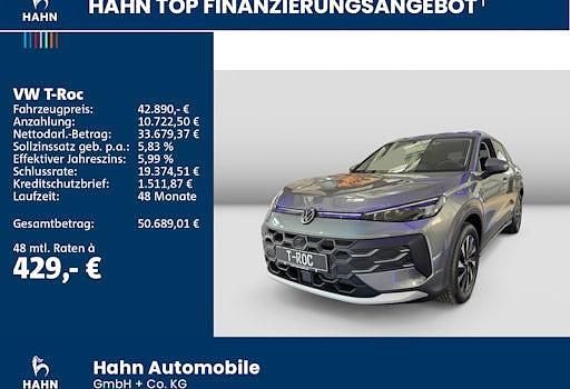Neu VW T-Roc Style 150 PS (110 kW) 2026 Grau SUV